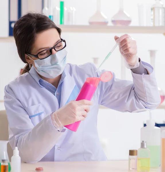 Quality control laboratory with testing instruments