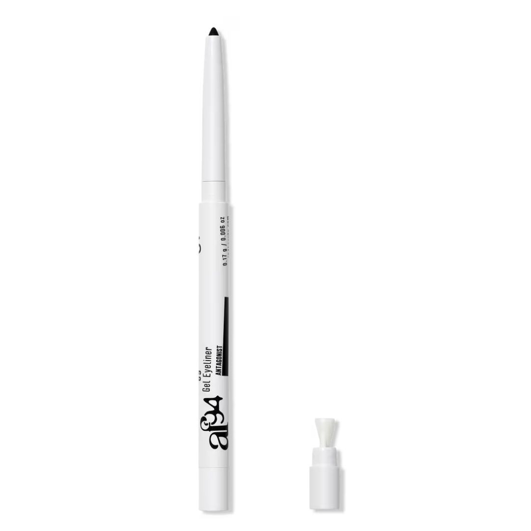 Gel eyeliner pot with a small angled brush