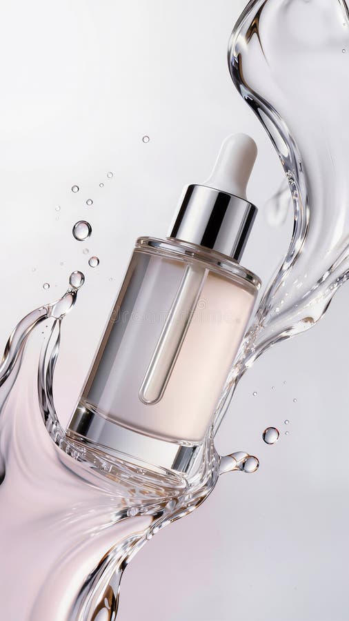 Niacinamide facial serum in a clear dropper bottle