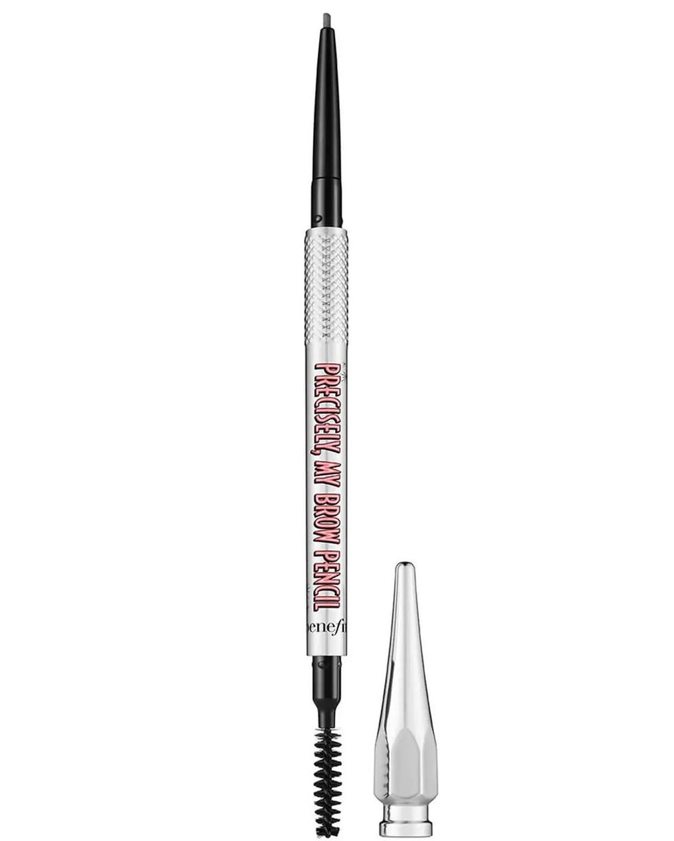 Brow pomade pot with a smooth wax-like texture