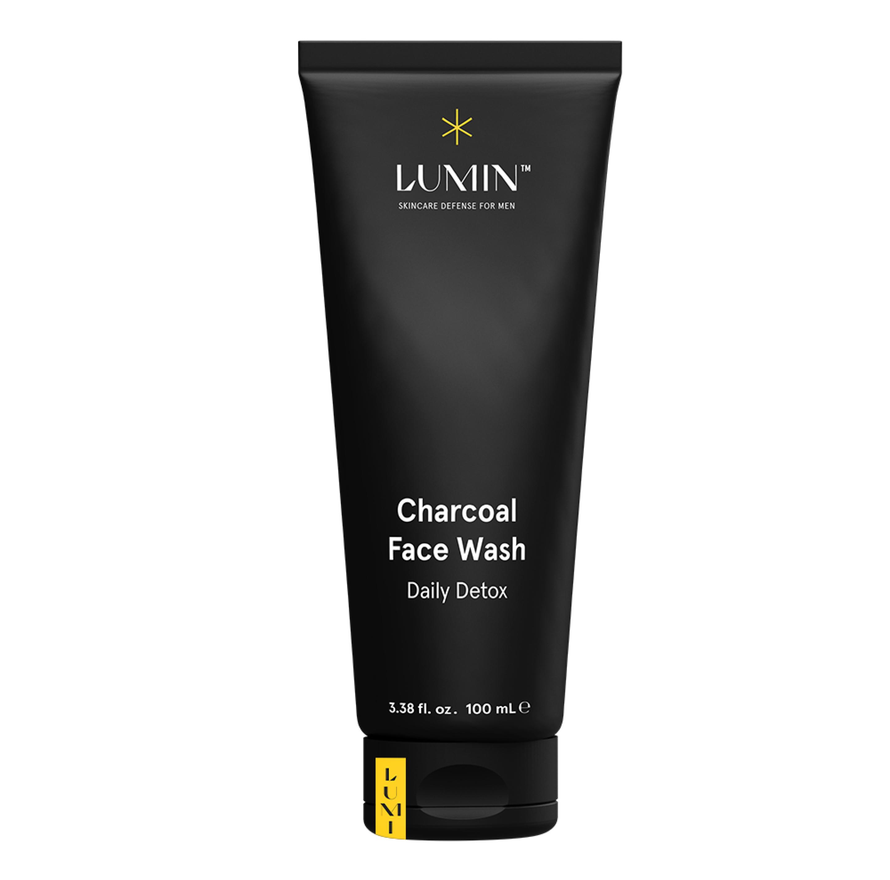 Clear gel cleanser bottle on a plain background