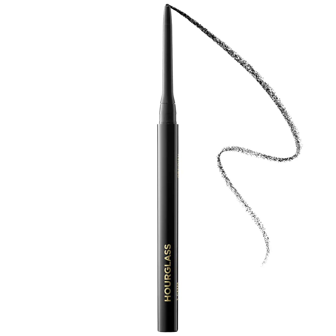 Retractable eyeliner pencil with a kohl-style tip