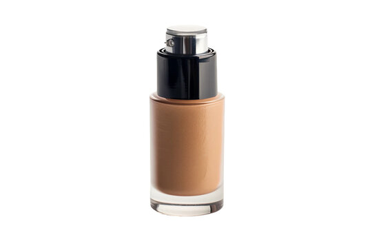 Dropper-style serum foundation bottle in warm beige