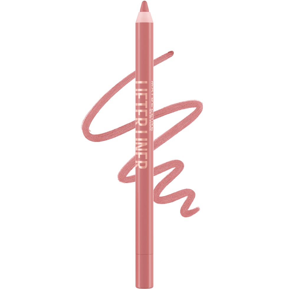 Nude retractable lip liner pencil with a swatch